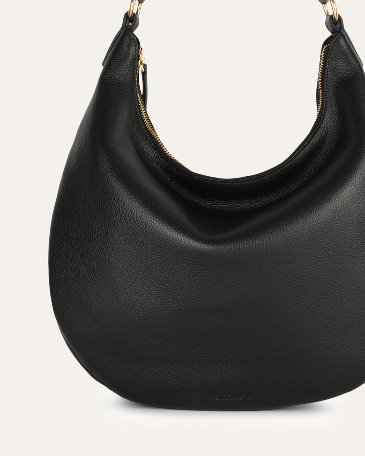 MARGO SHOULDER BAG BLACK LEATHER