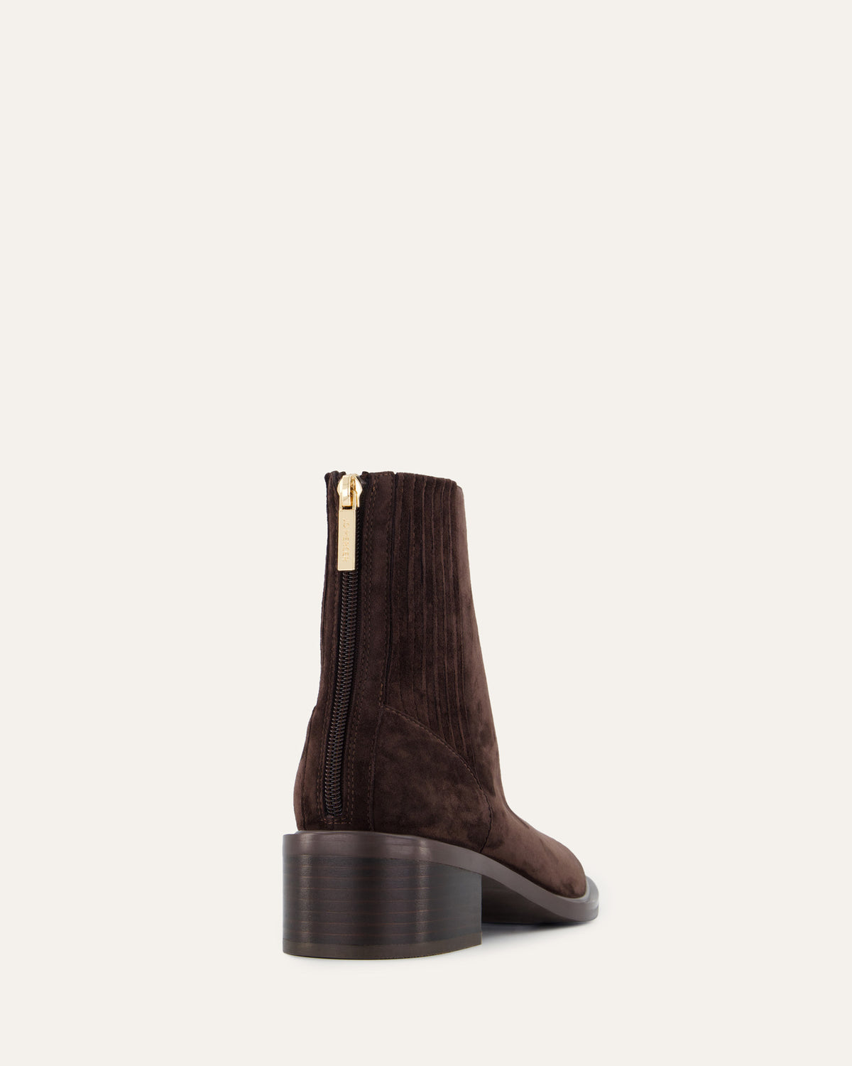 MASON FLAT ANKLE BOOTS BITTER CHOC SUEDE