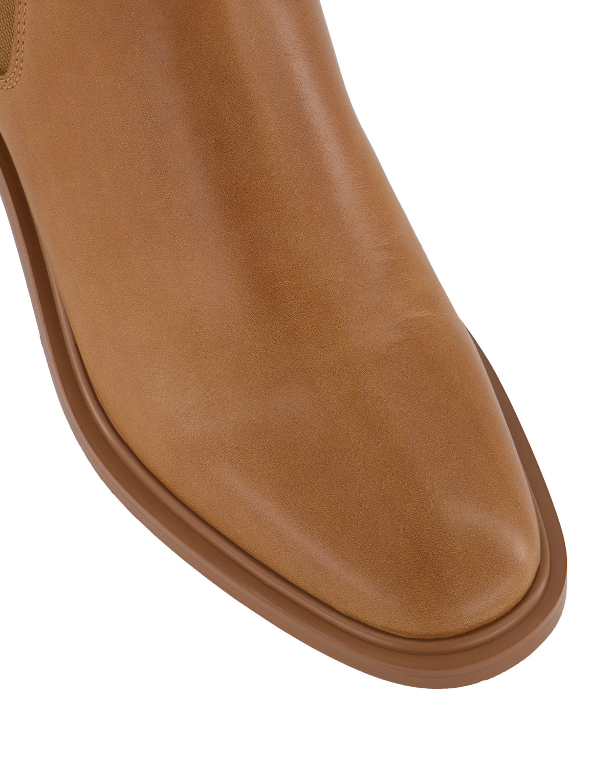 MONA FLAT ANKLE BOOTS TRUE TAN LEATHER