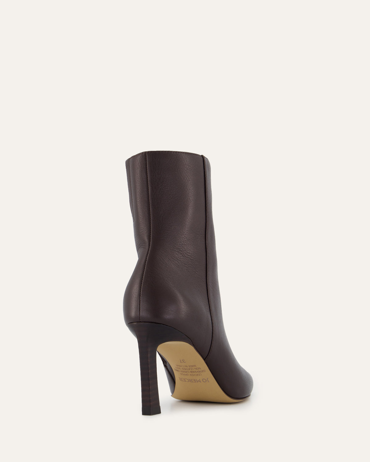 NESSIE MID ANKLE BOOTS BITTER CHOC LEATHER