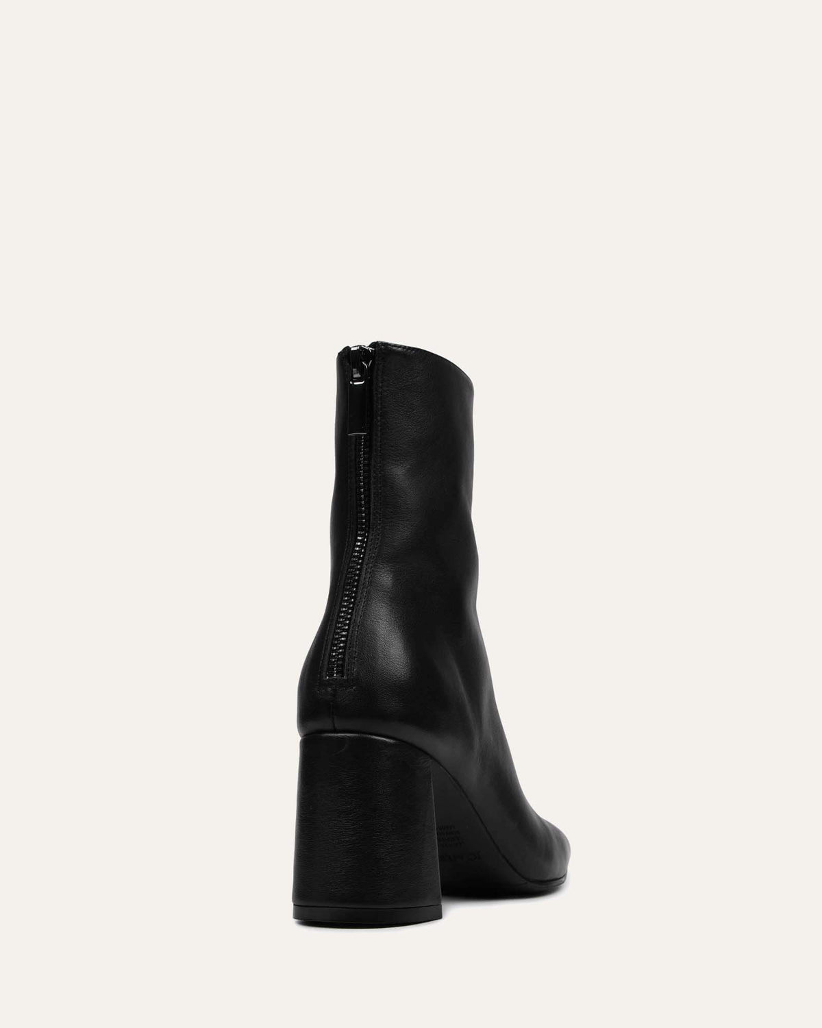 NEVADA MID ANKLE BOOTS BLACK LEATHER