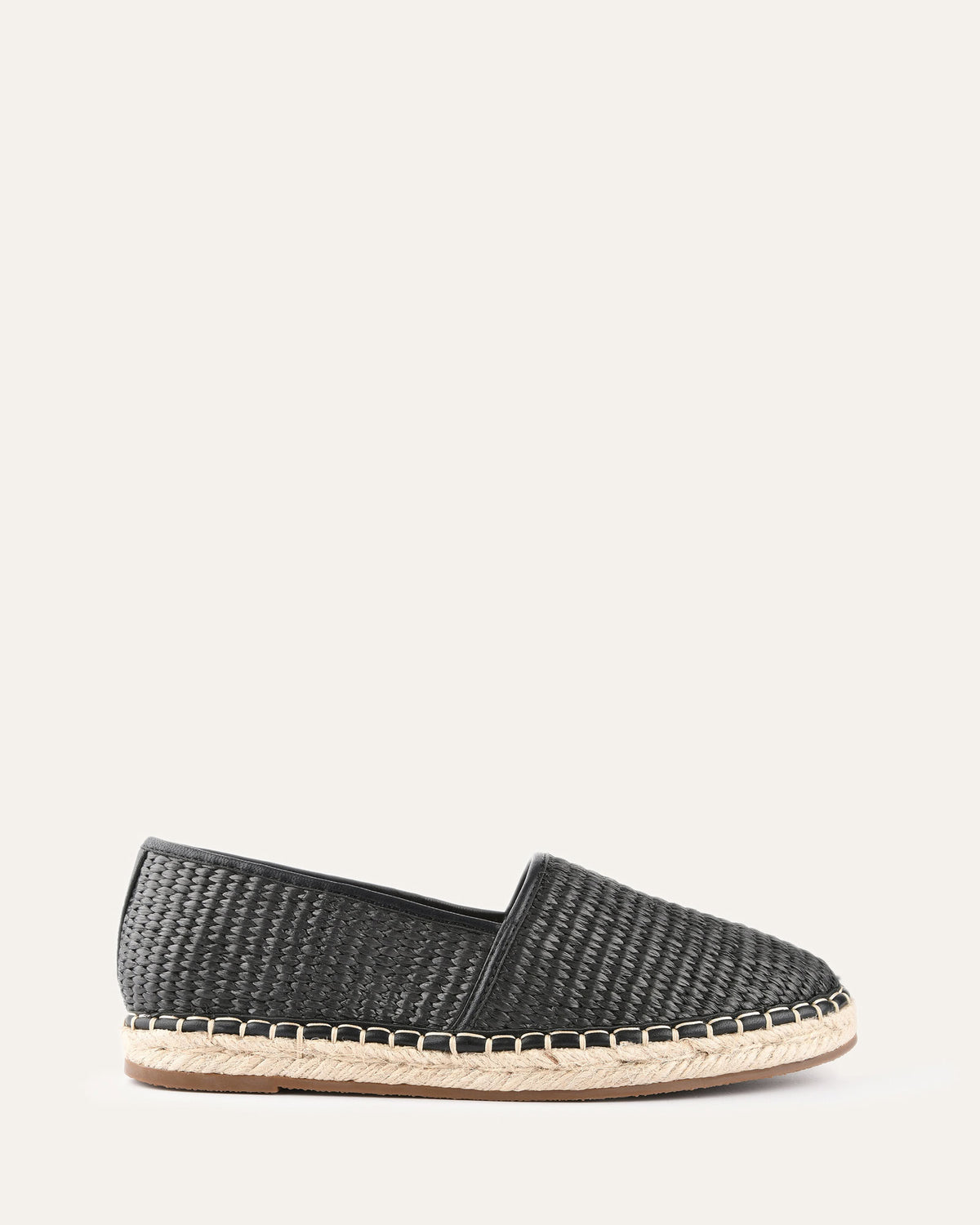 OAKLEY LOAFERS BLACK RAFFIA