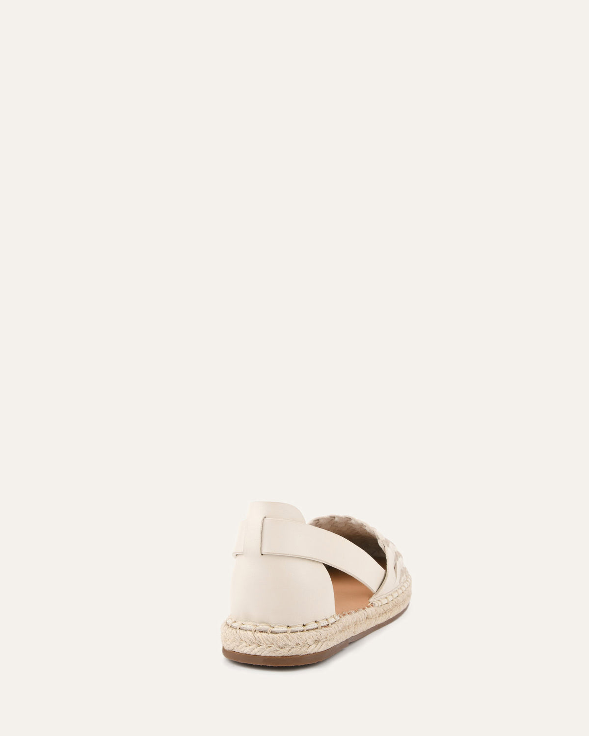 OPAL FLAT ESPADRILLES OFF WHITE LEATHER