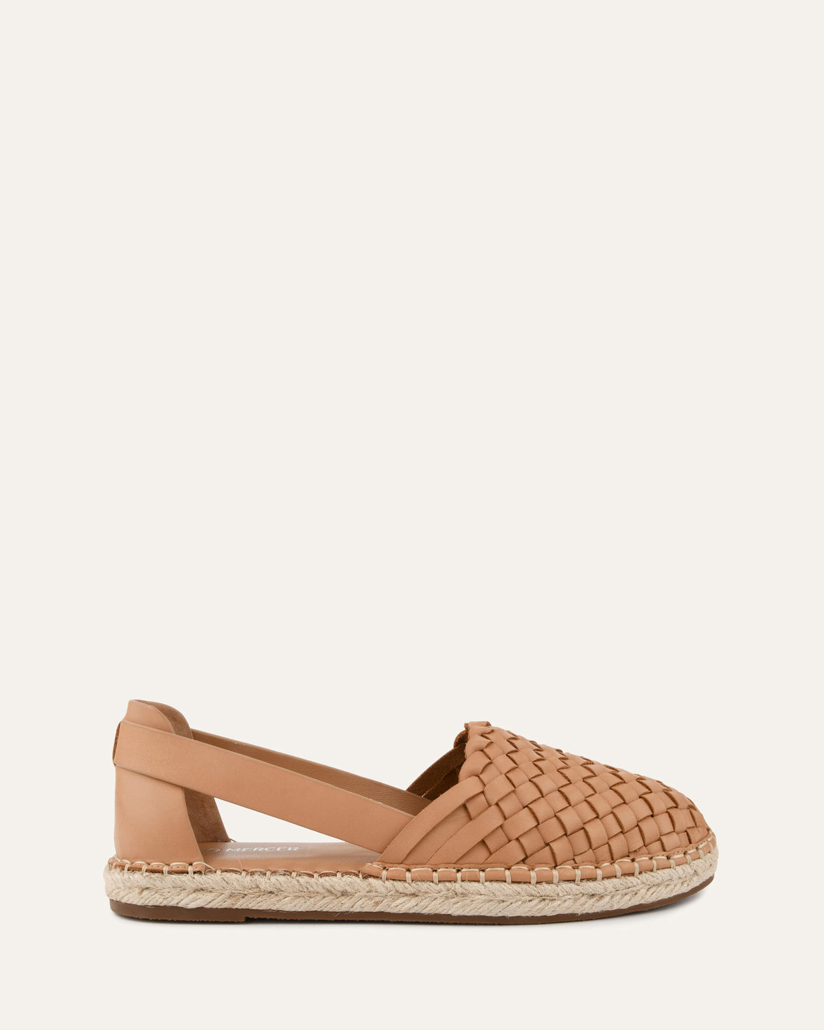 OPAL FLAT ESPADRILLES TOFFEE LEATHER