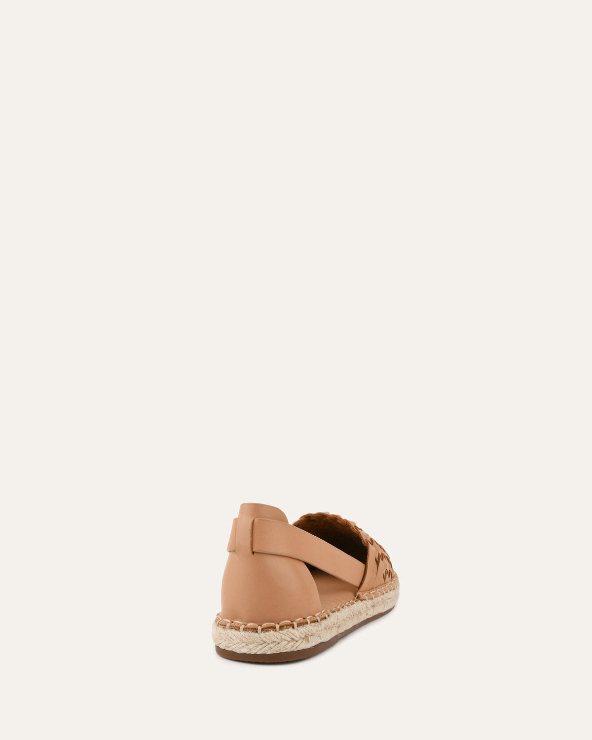 OPAL FLAT ESPADRILLES TOFFEE LEATHER