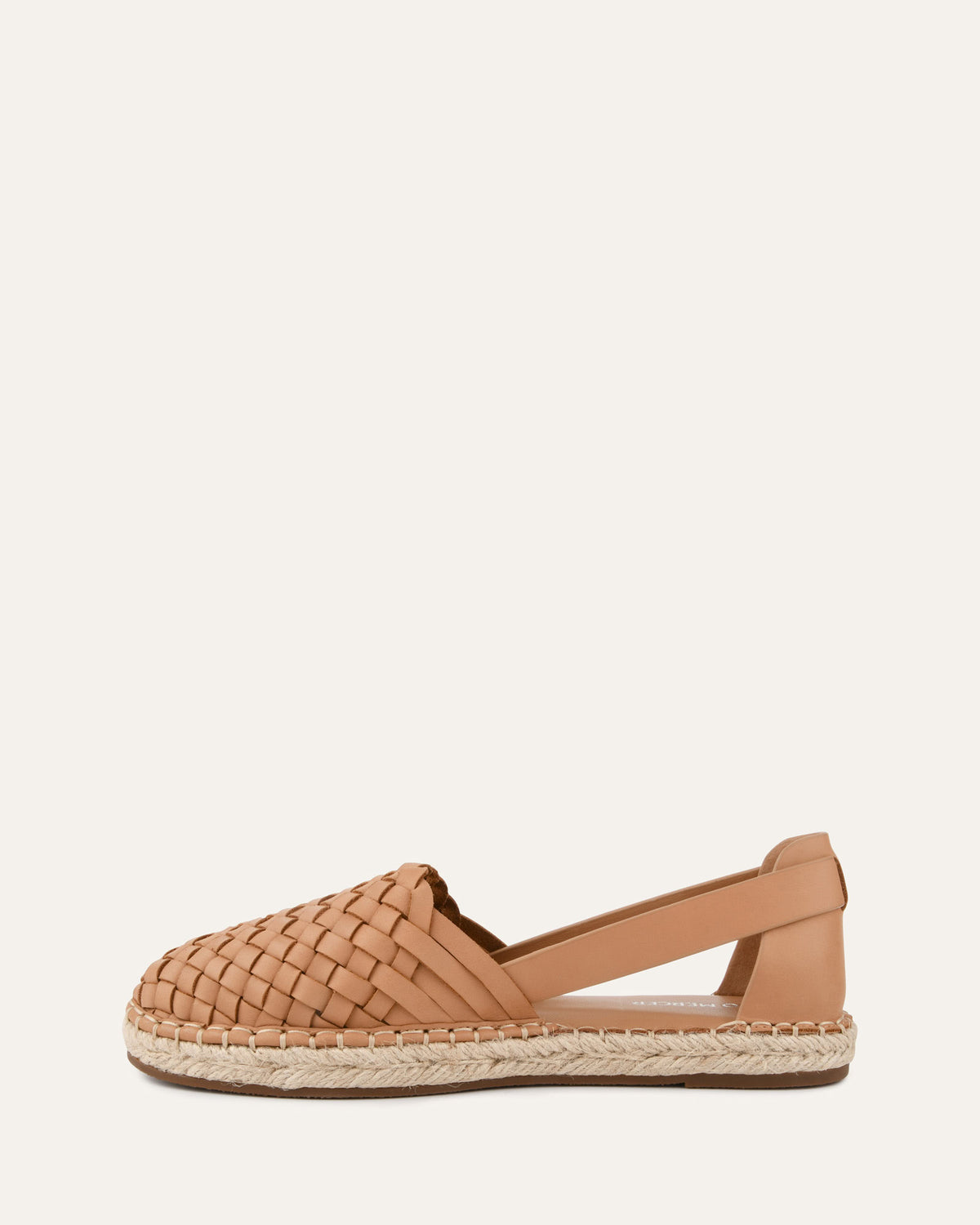 OPAL FLAT ESPADRILLES TOFFEE LEATHER