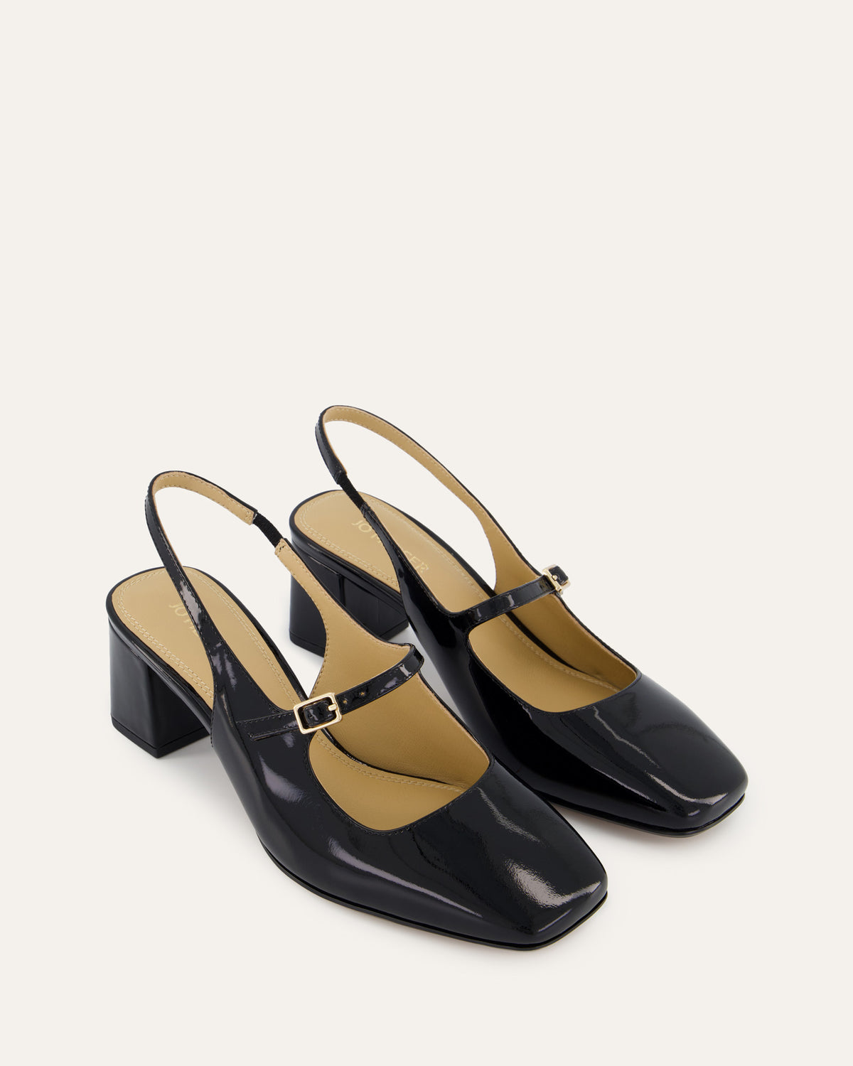 PEGGY LOW HEELS BLACK PATENT