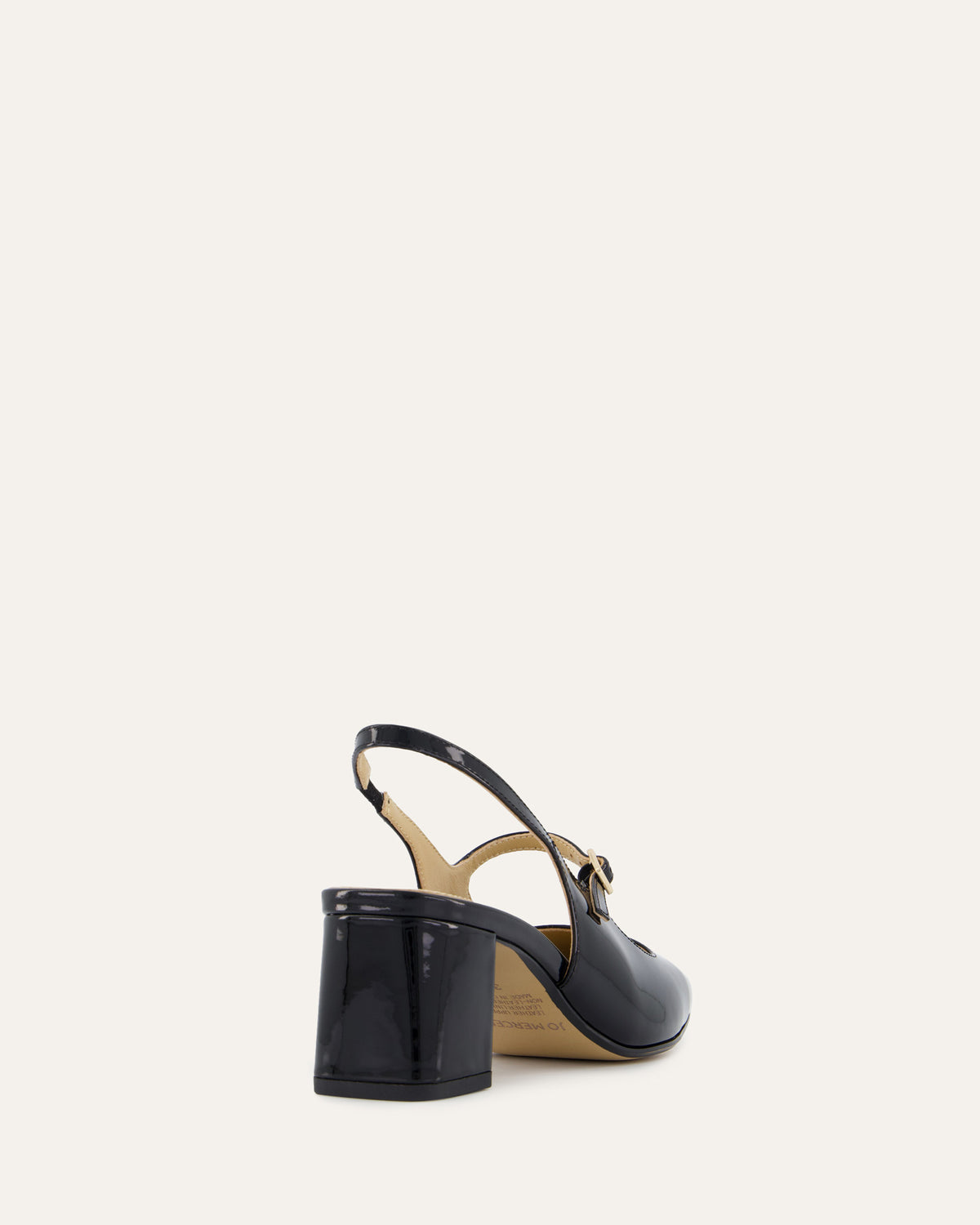 PEGGY LOW HEELS BLACK PATENT