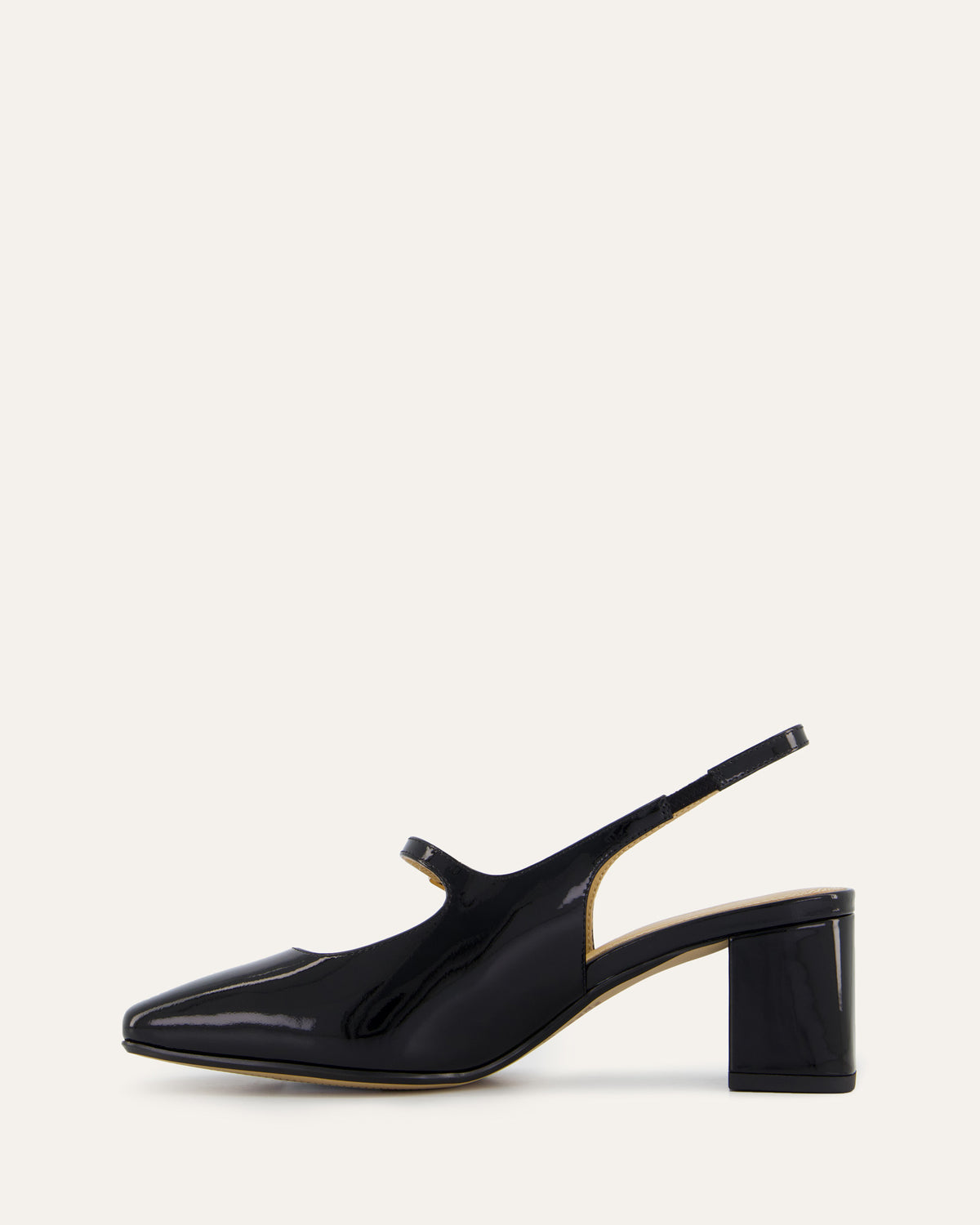 PEGGY LOW HEELS BLACK PATENT