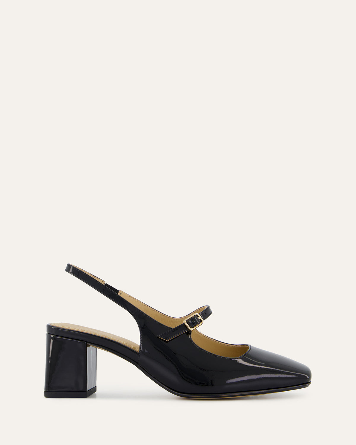 PEGGY LOW HEELS BLACK PATENT