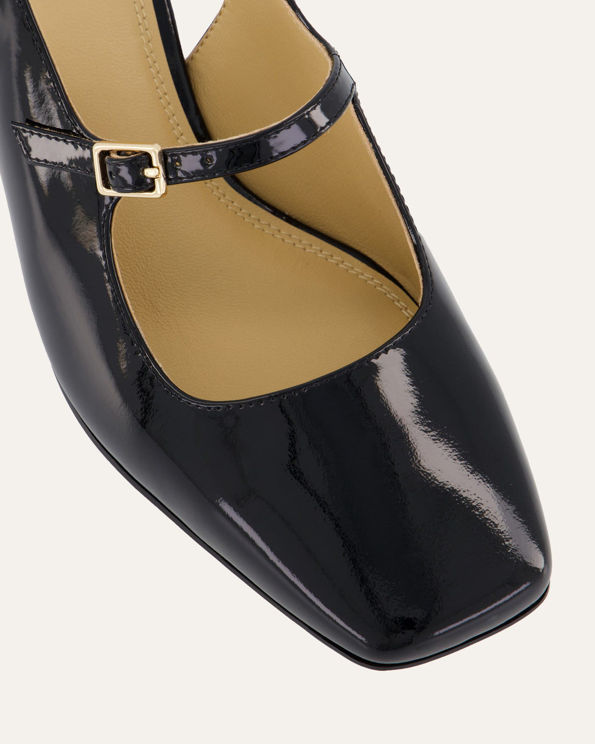 PEGGY LOW HEELS BLACK PATENT