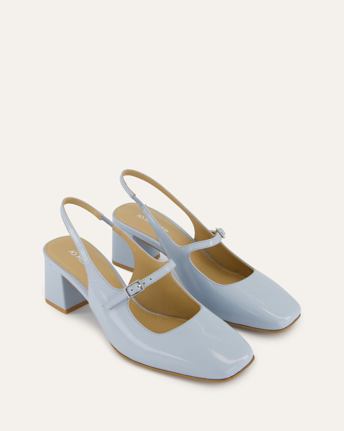 PEGGY LOW HEELS MIST BLUE PATENT