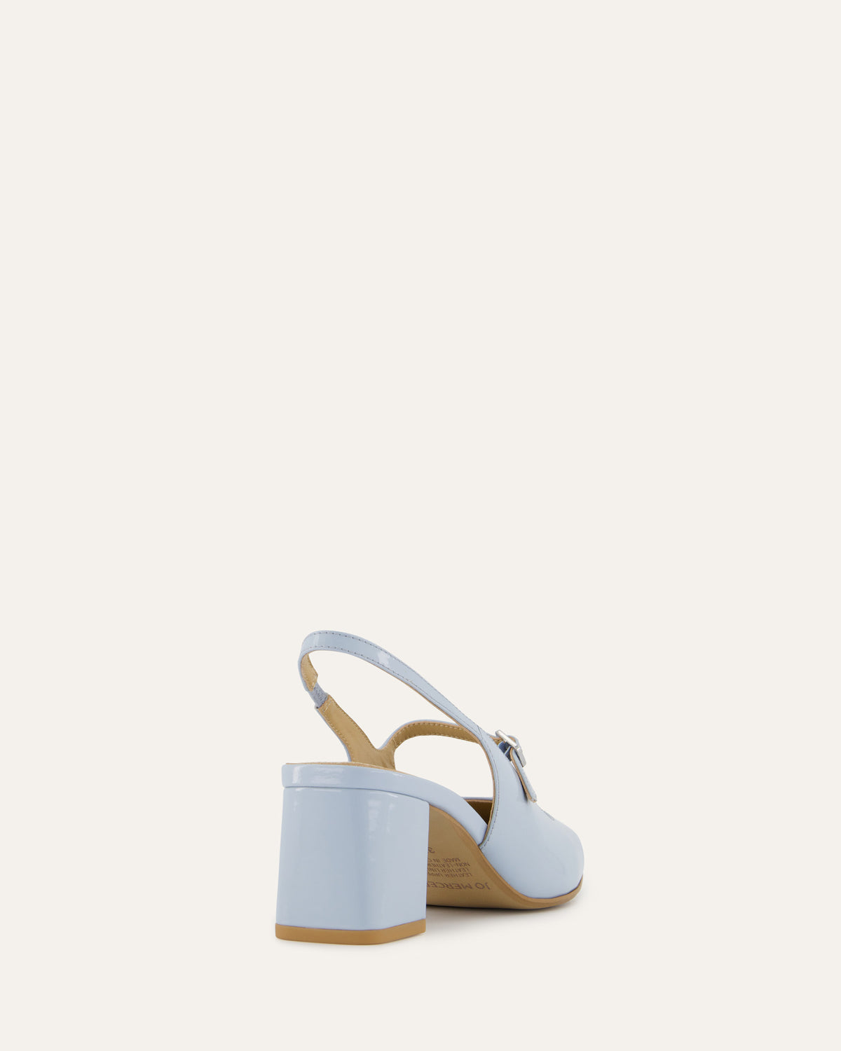 PEGGY LOW HEELS MIST BLUE PATENT