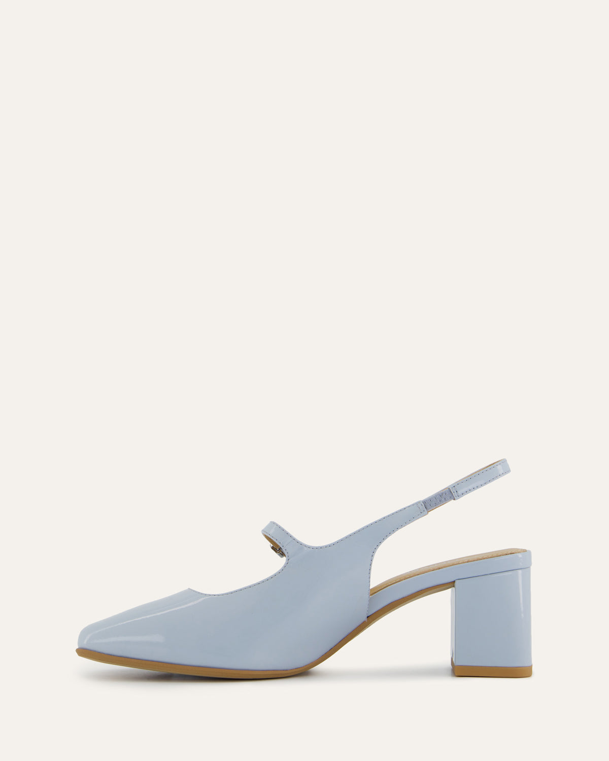 PEGGY LOW HEELS MIST BLUE PATENT