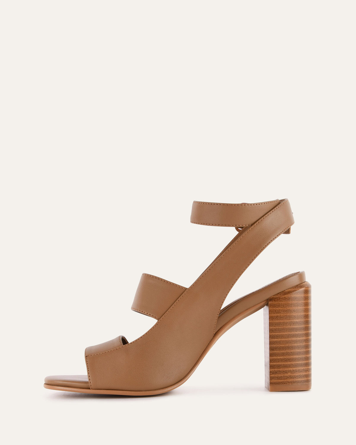 PENNY HIGH SANDALS TAN LEATHER