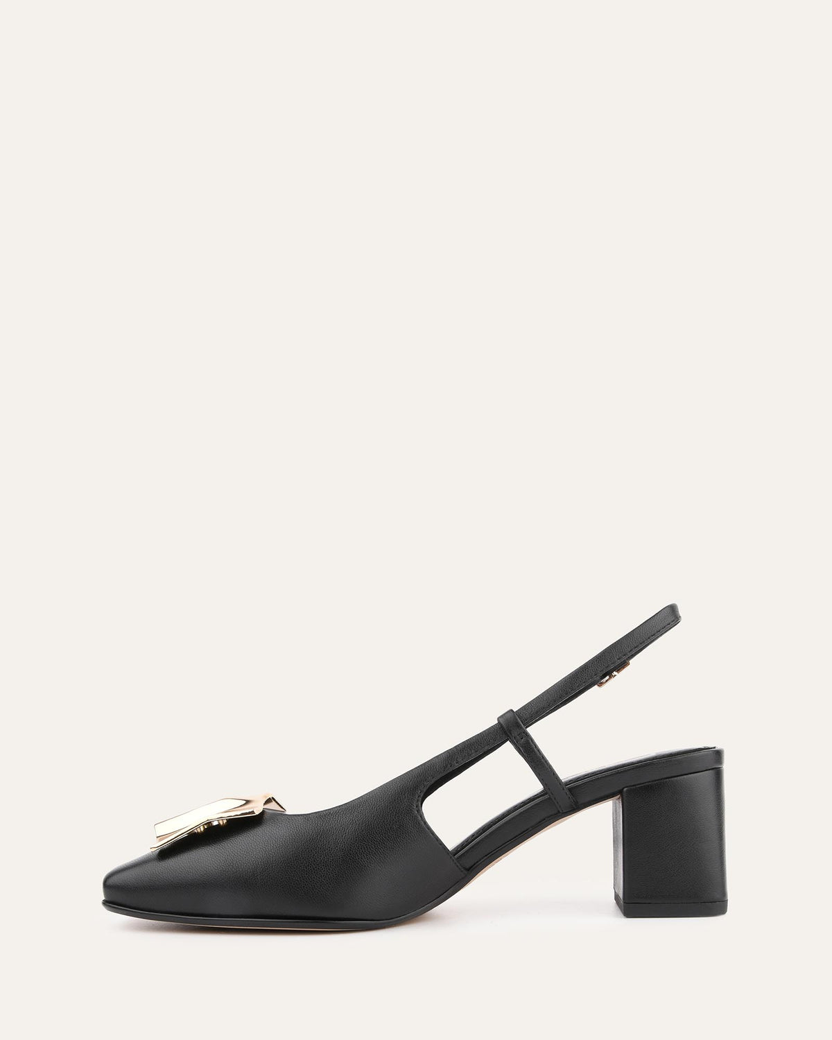 PETRA LOW HEELS BLACK LEATHER