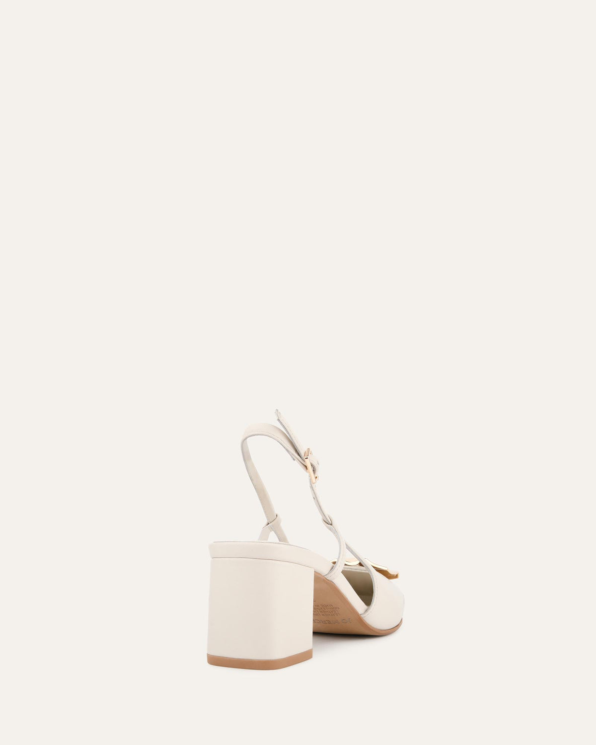 PETRA LOW HEELS OFF WHITE LEATHER