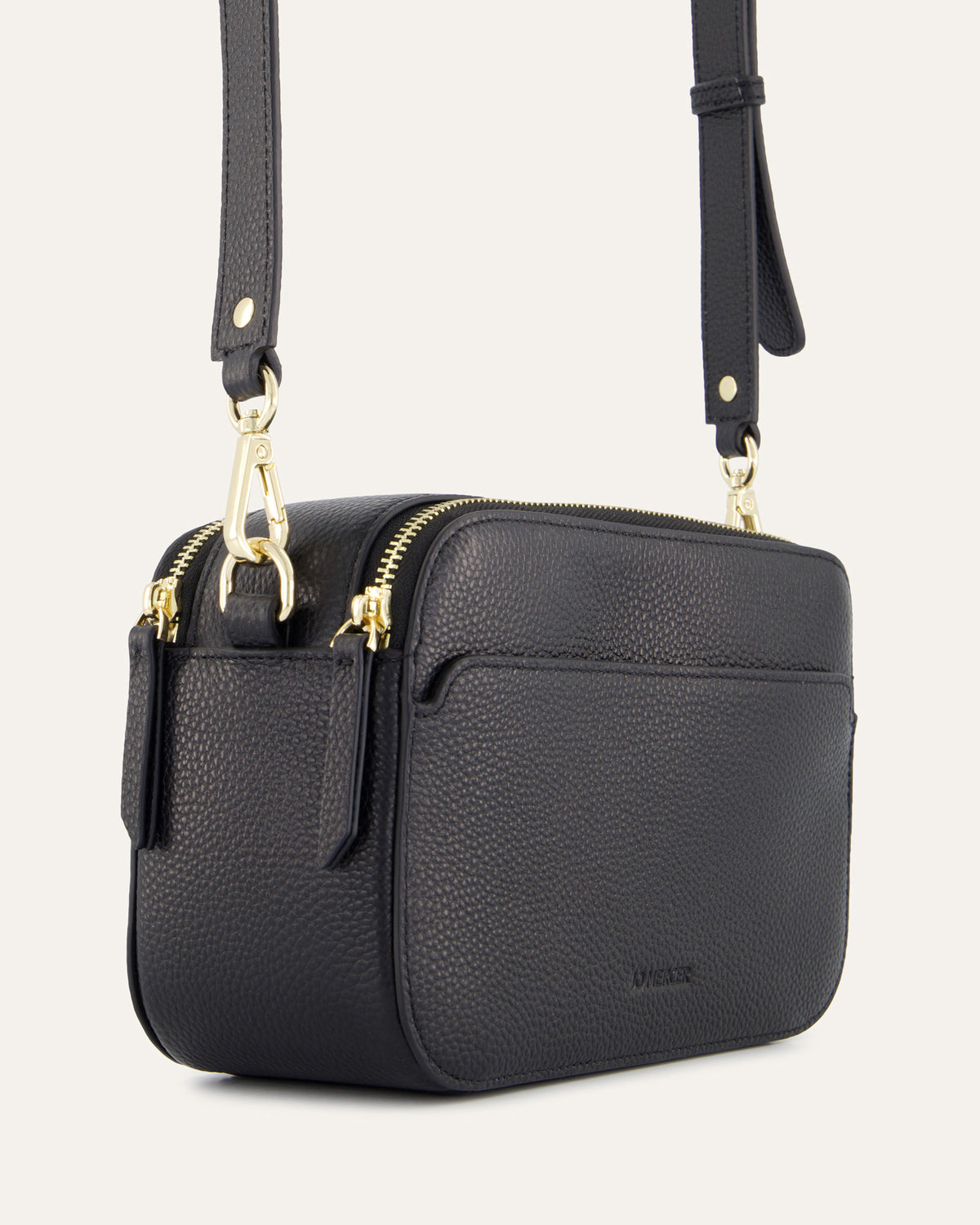 PHOEBE CROSSBODY BAG BLACK LEATHER