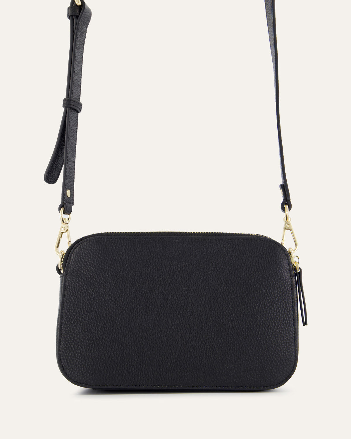 PHOEBE CROSSBODY BAG BLACK LEATHER