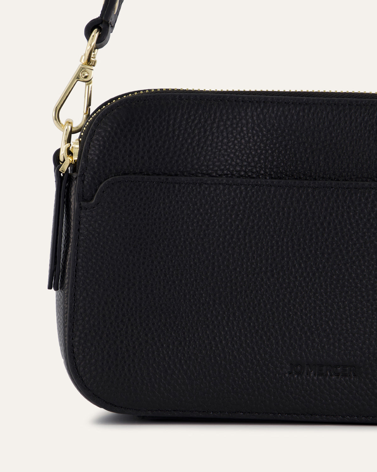 PHOEBE CROSSBODY BAG BLACK LEATHER