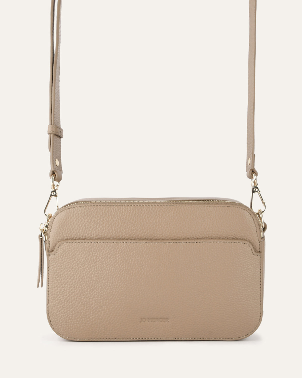 PHOEBE CROSSBODY BAG TAUPE LEATHER