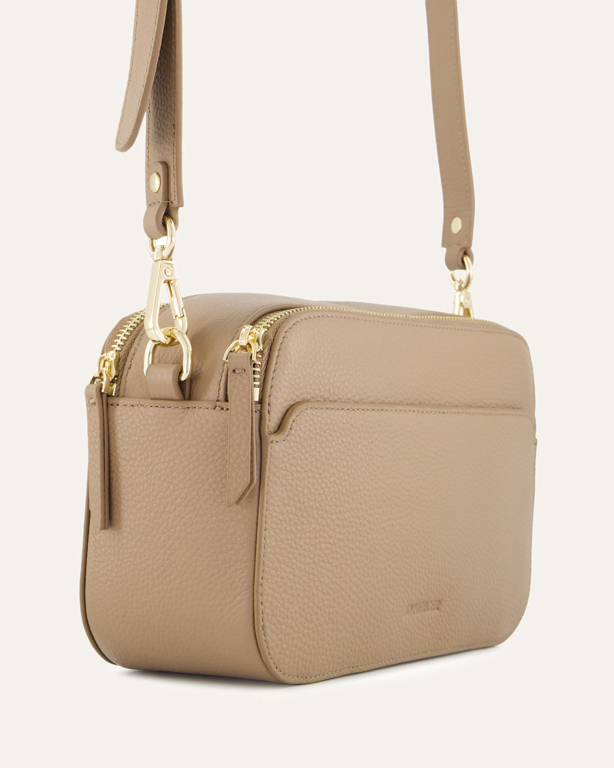 PHOEBE CROSSBODY BAG TAUPE LEATHER