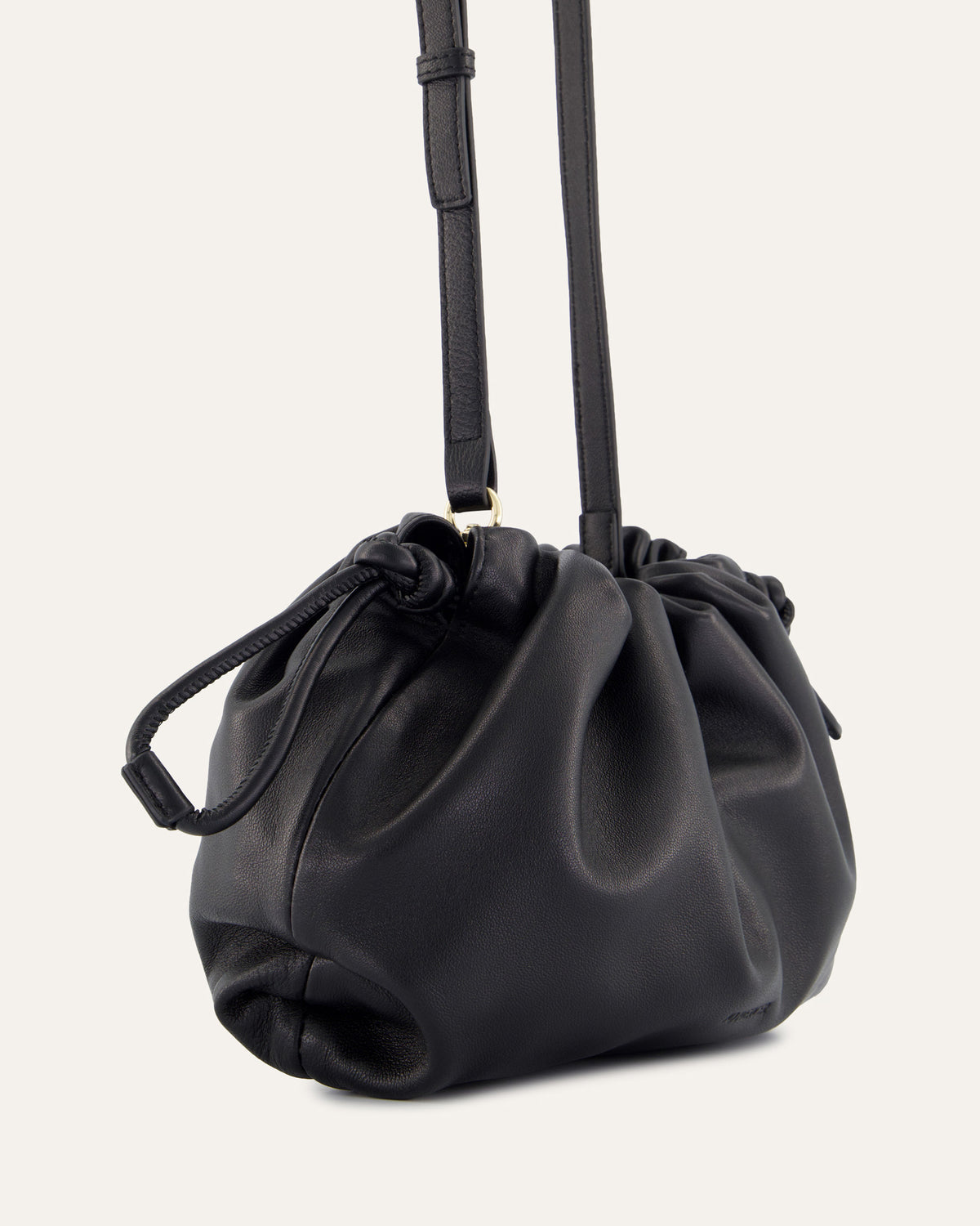 PIPPA CROSSBODY BAG BLACK LEATHER