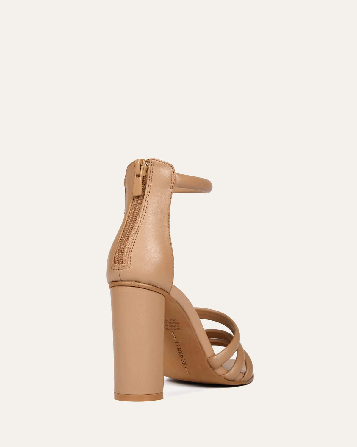 PIPPIN HIGH HEEL SANDALS BEIGE LEATHER