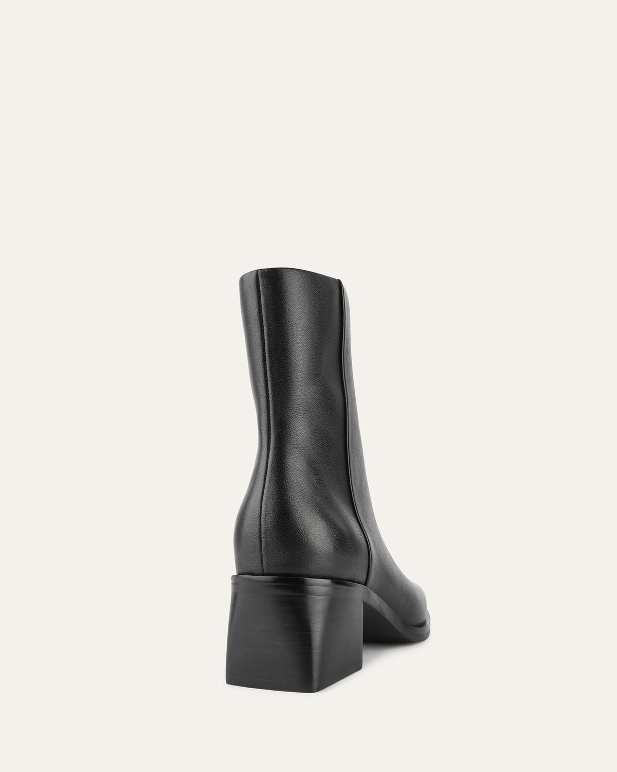 QUADE MID ANKLE BOOTS BLACK LEATHER