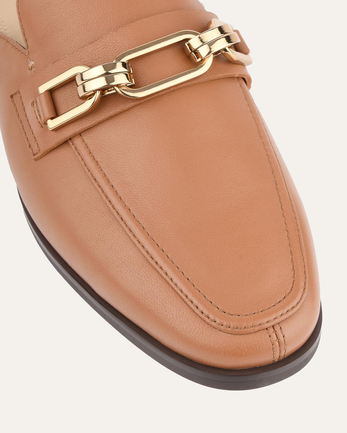 REIGN LOAFERS TRUE TAN LEATHER