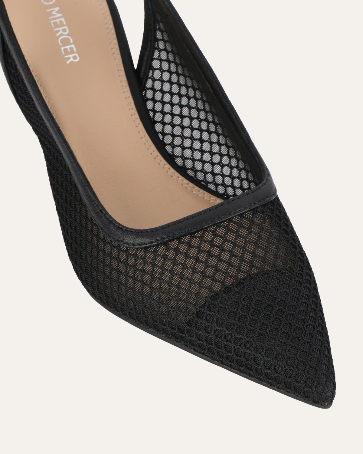 RIVA MID HEELS BLACK MESH