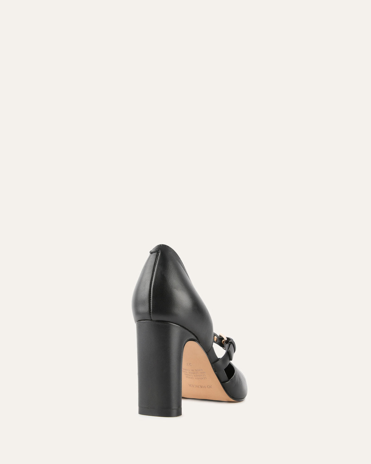 SAWYER HIGH HEELS BLACK LEATHER