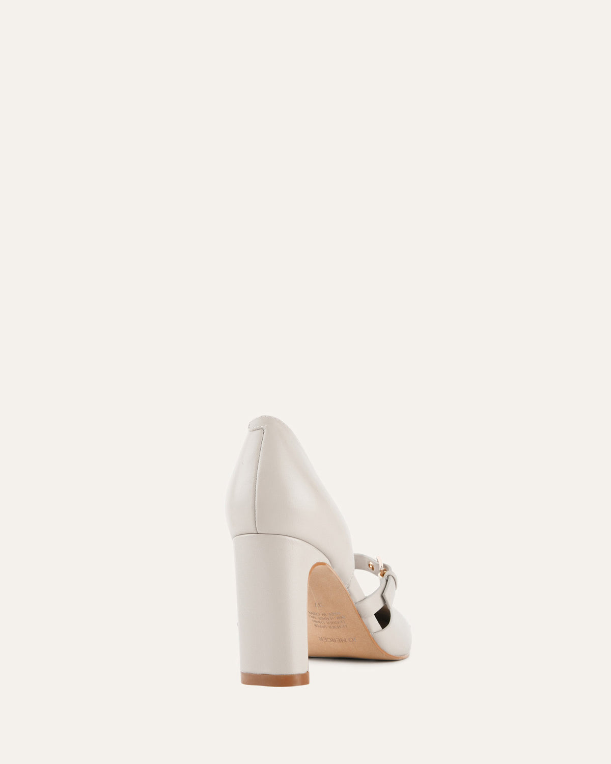 SAWYER HIGH HEELS BONE LEATHER