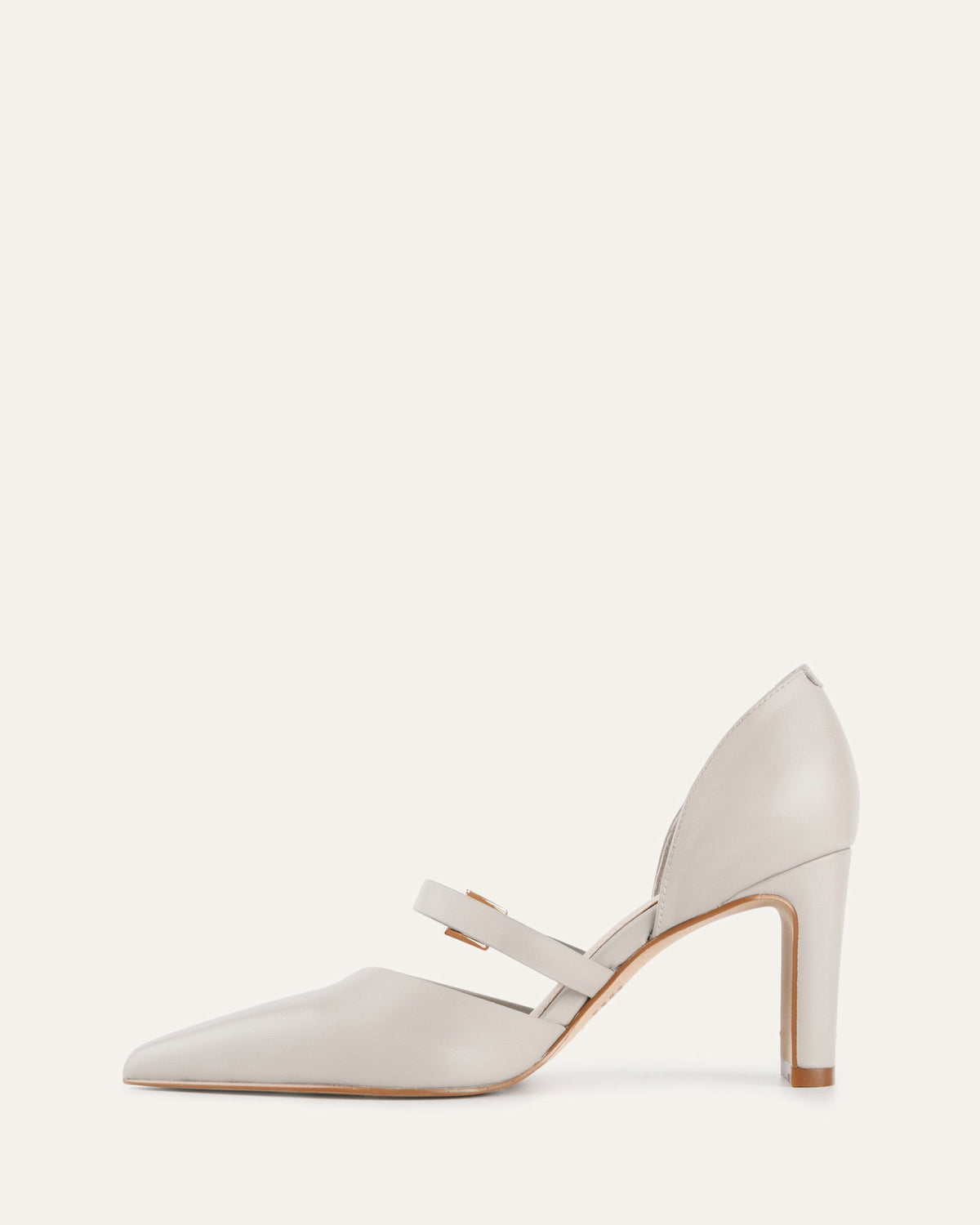 SAWYER HIGH HEELS BONE LEATHER