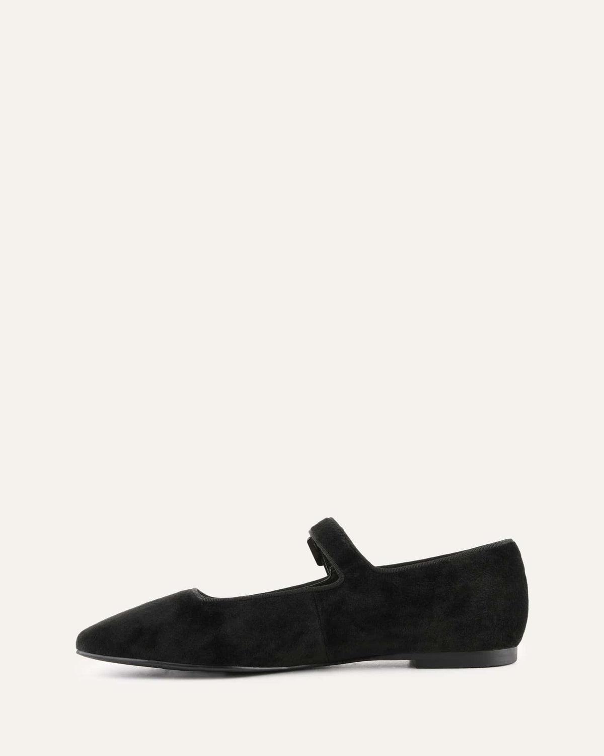 SERAFINA CASUAL FLATS BLACK VELVET