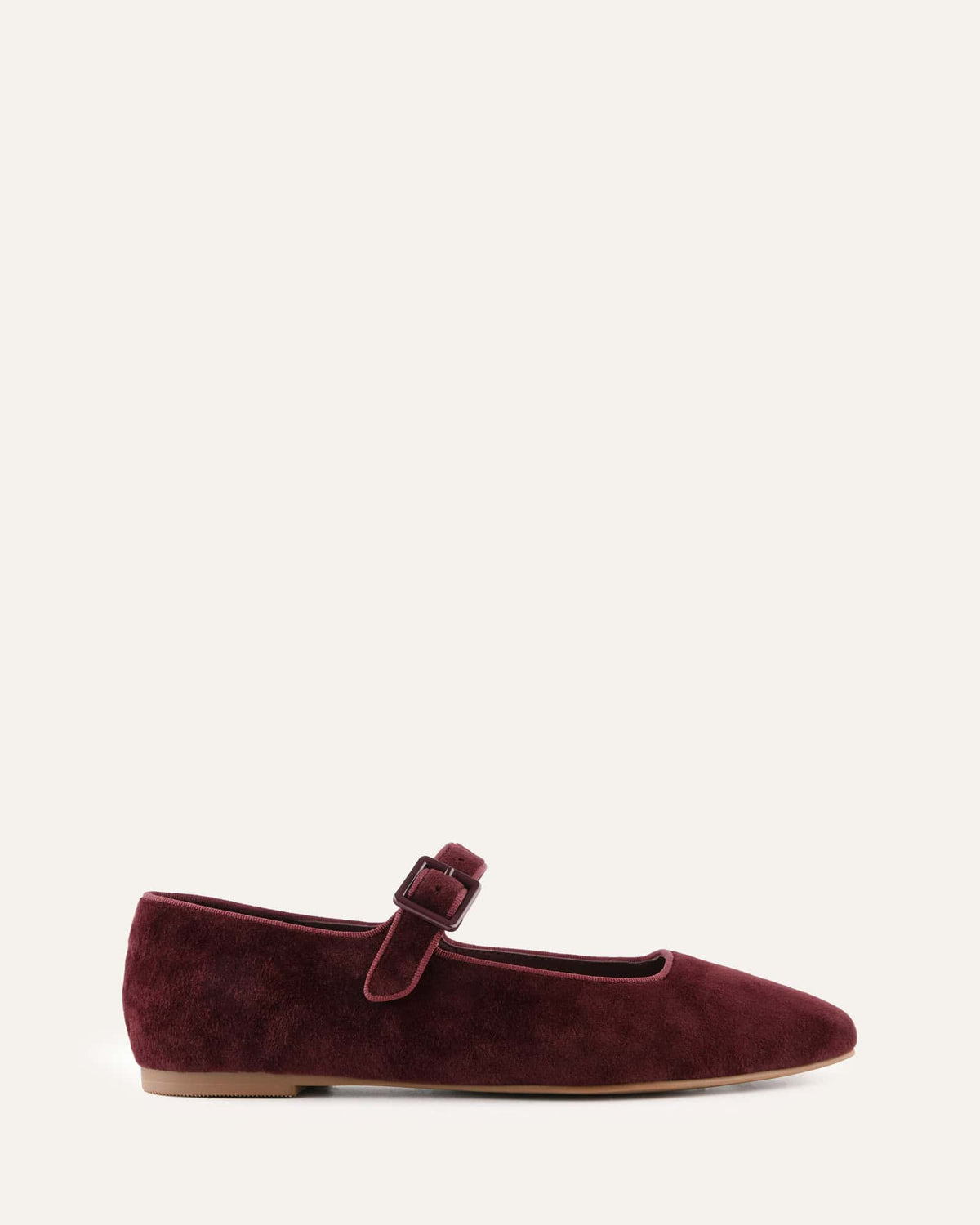 SERAFINA CASUAL FLATS MERLOT VELVET