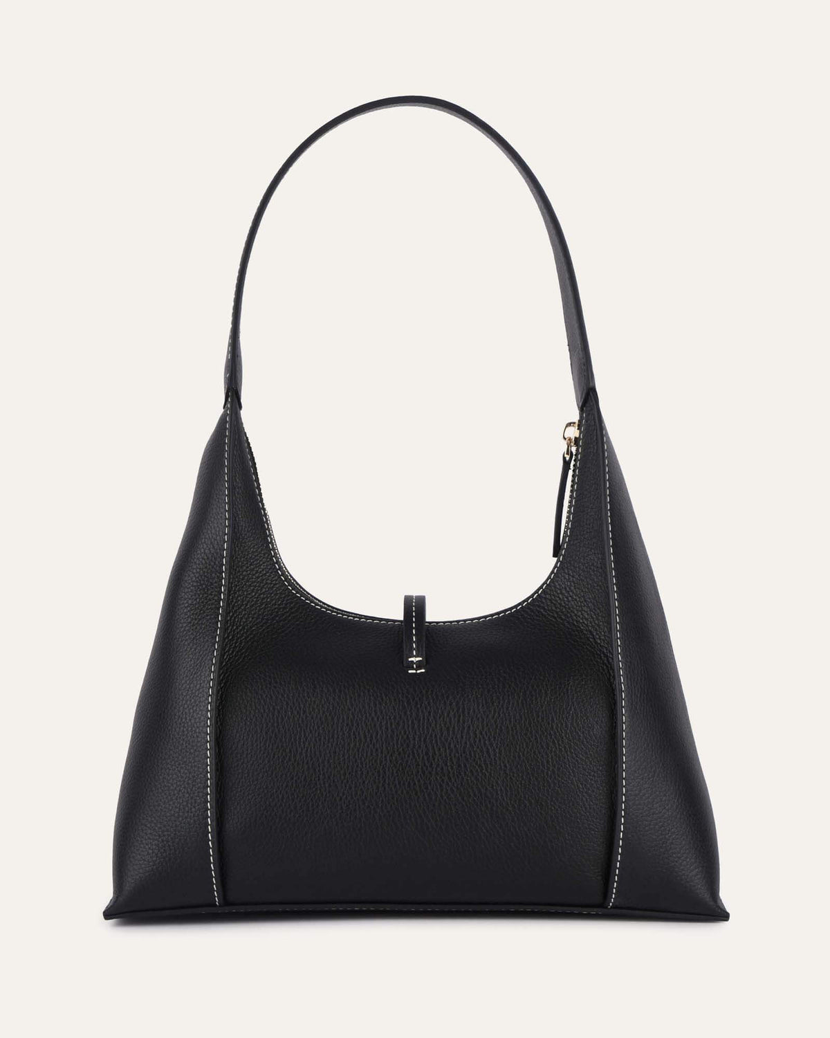 SHILO SHOULDER BAG BLACK LEATHER