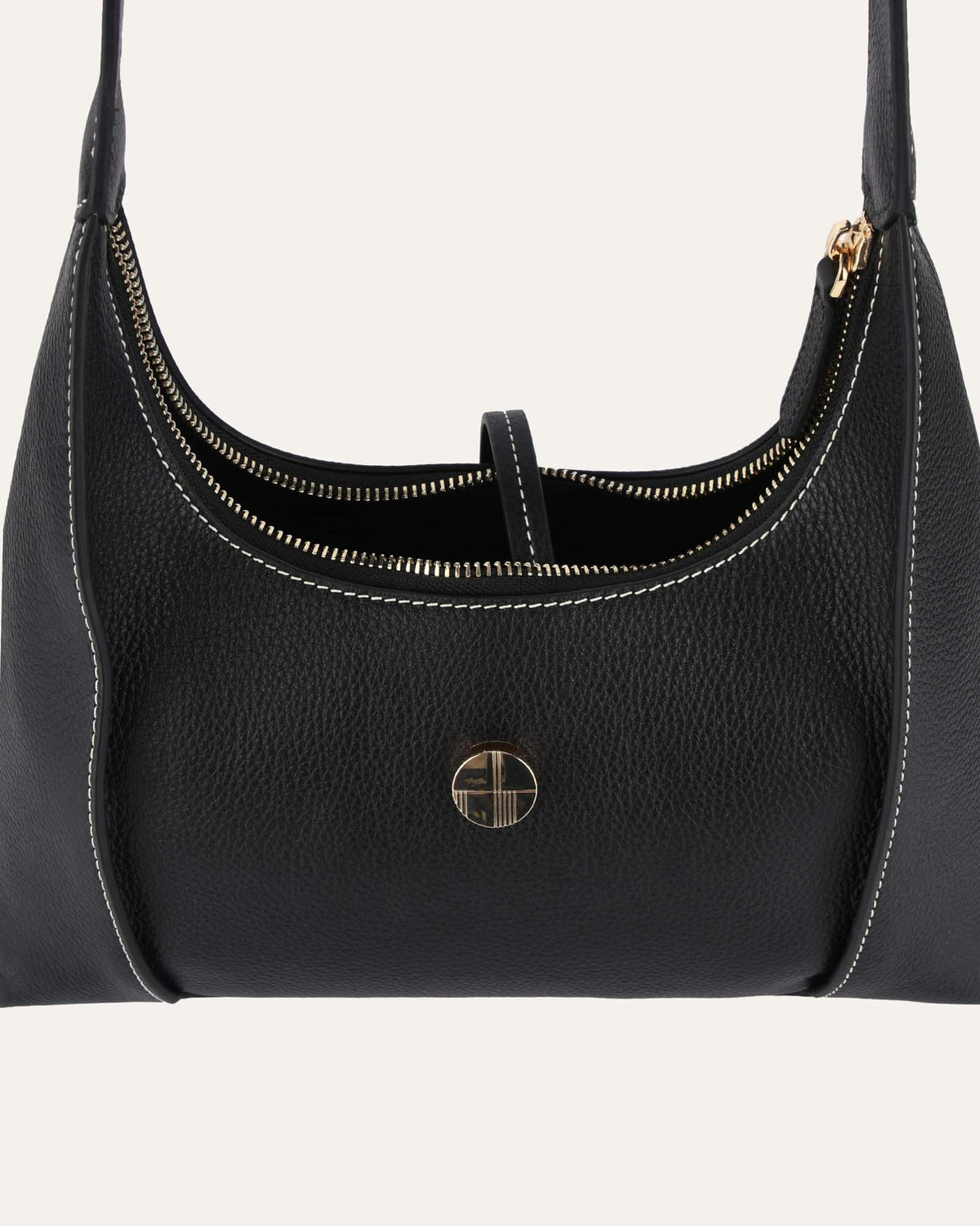 SHILO SHOULDER BAG BLACK LEATHER