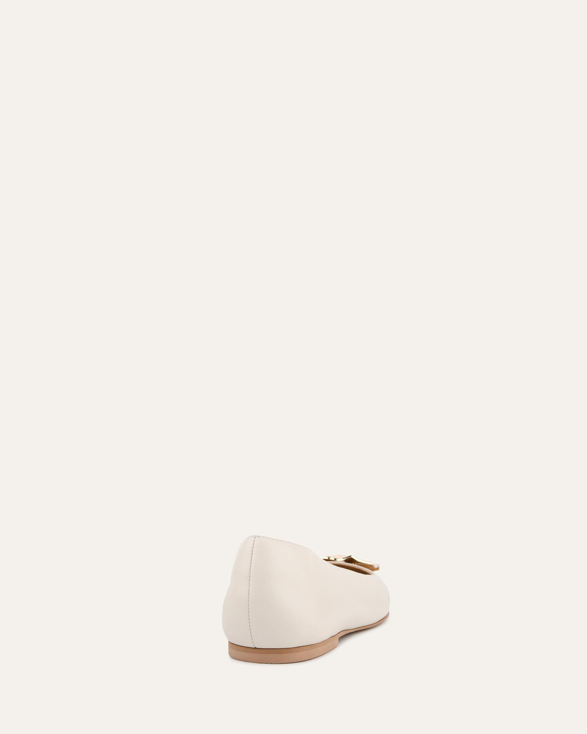 SONNY DRESS FLATS OFF WHITE LEATHER