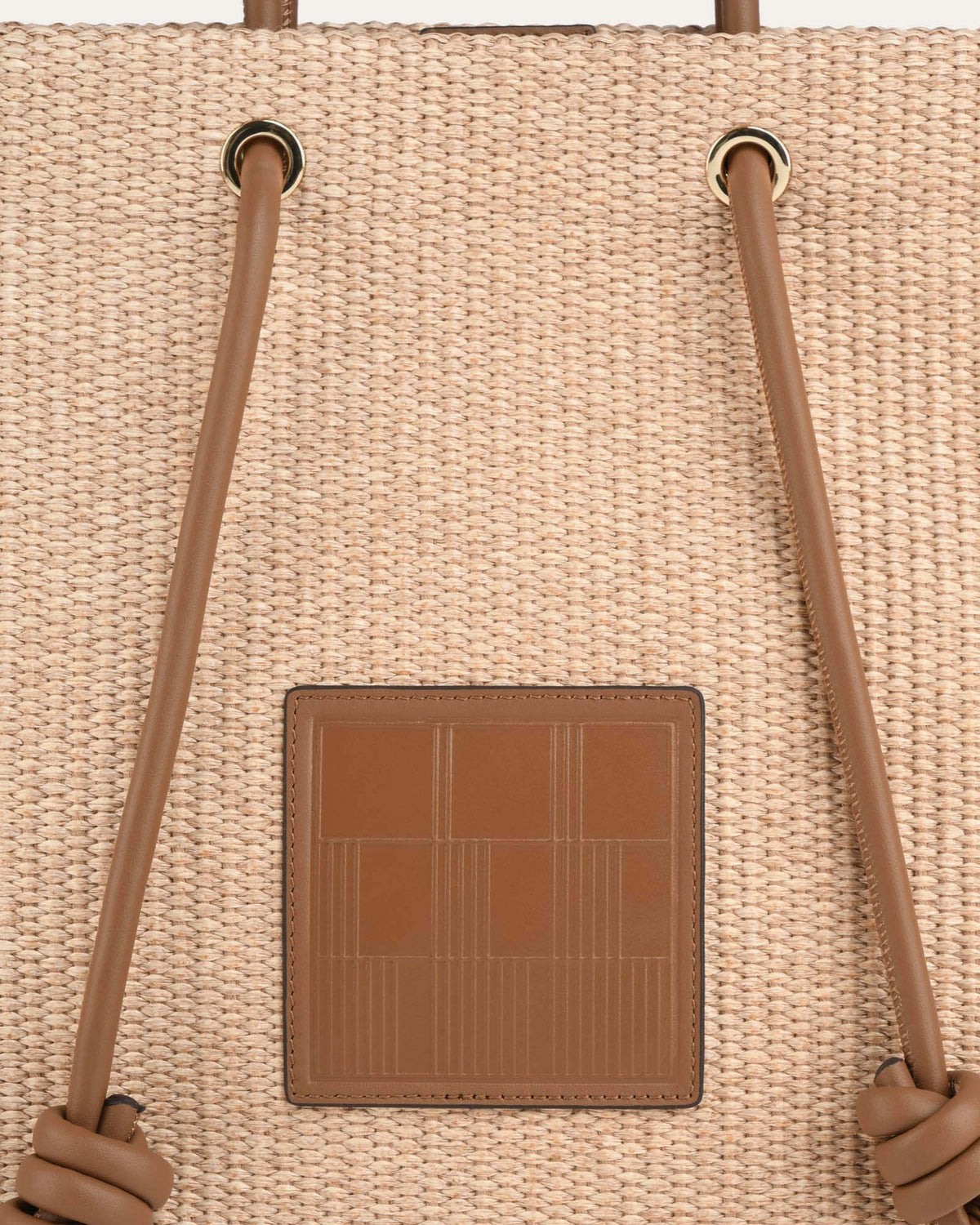 ST TROPEZ TOTE BAG NATURAL TAN MULTI