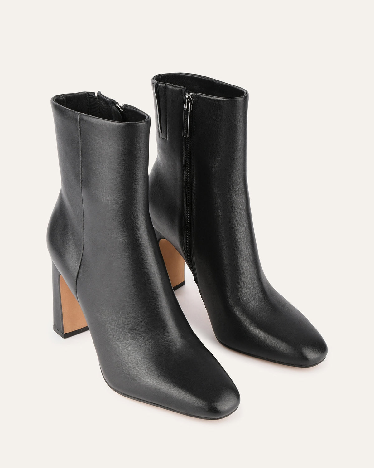 SUKI HIGH ANKLE BOOTS BLACK LEATHER