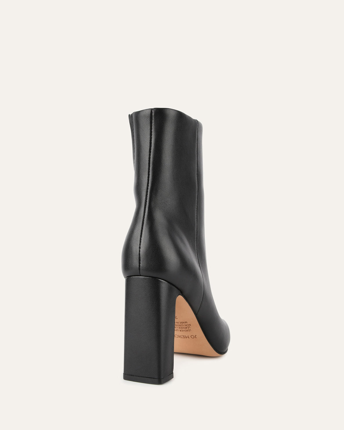 SUKI HIGH ANKLE BOOTS BLACK LEATHER