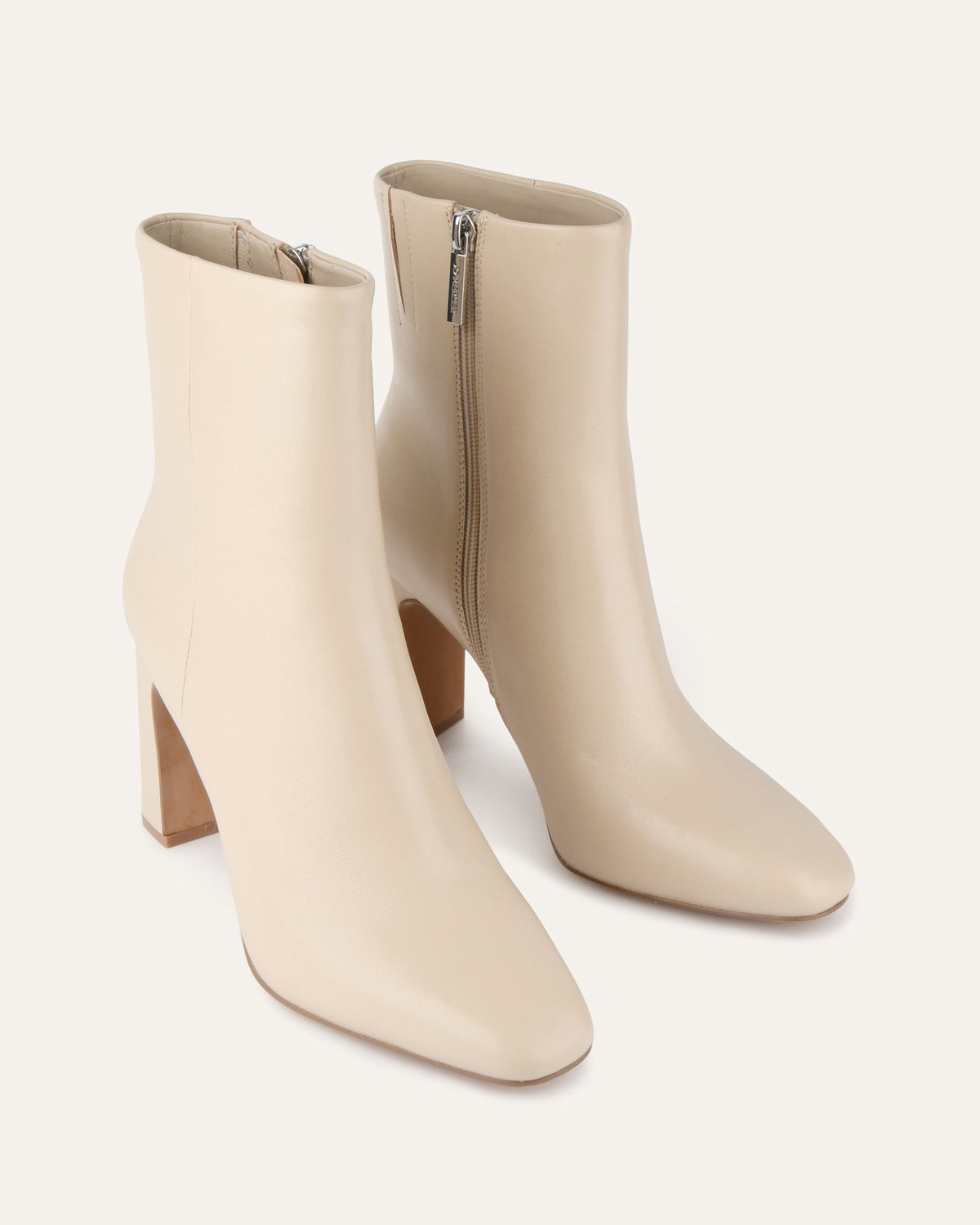 SUKI HIGH ANKLE BOOTS SAND LEATHER