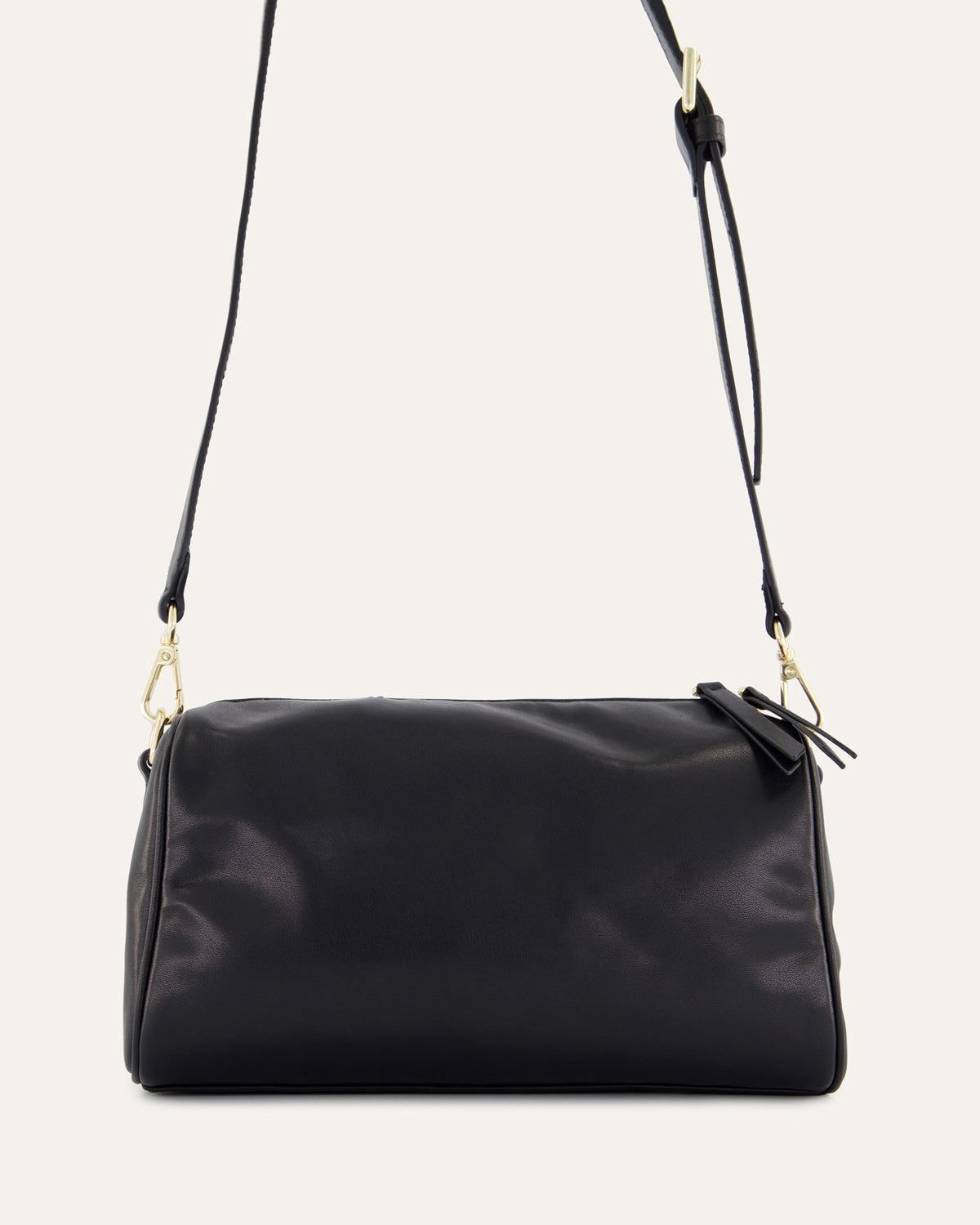 SYLVIE CROSSBODY BAG BLACK LEATHER