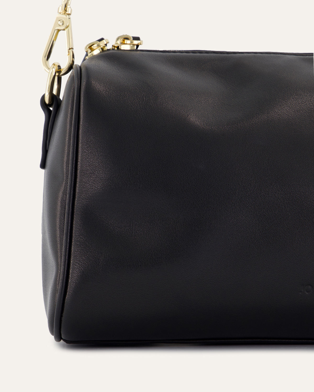 SYLVIE CROSSBODY BAG BLACK LEATHER