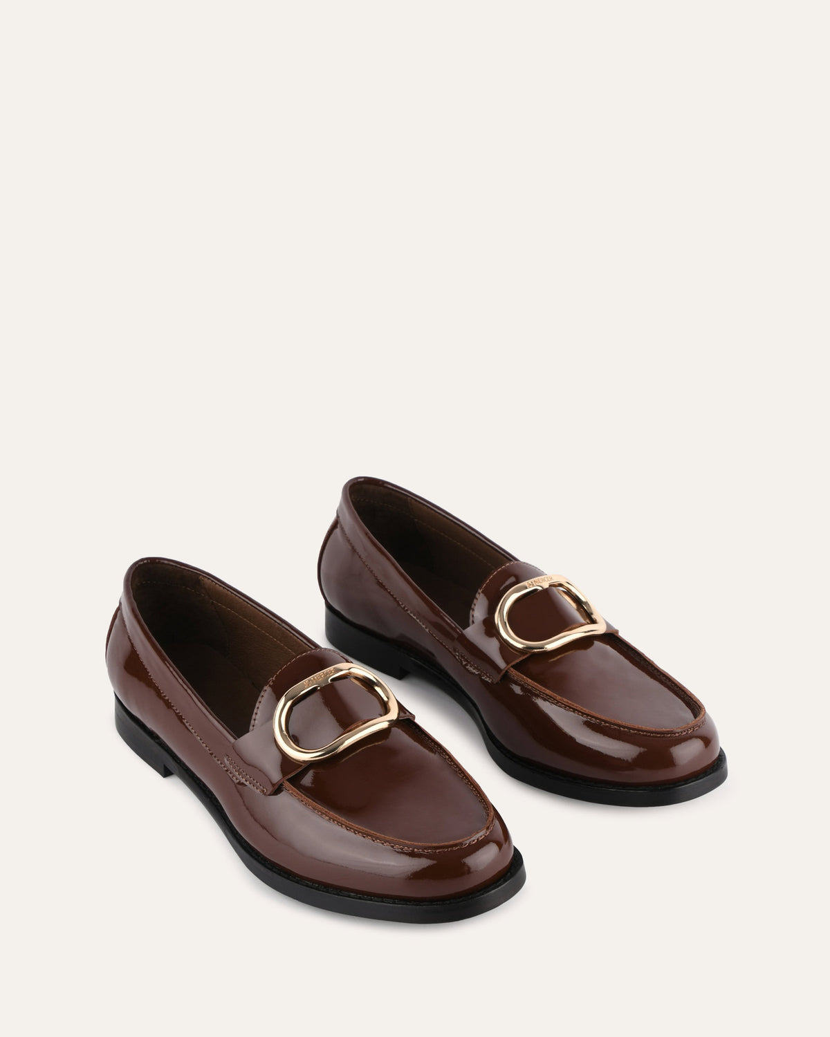 TAMARA LOAFERS CHOCOLATE PATENT