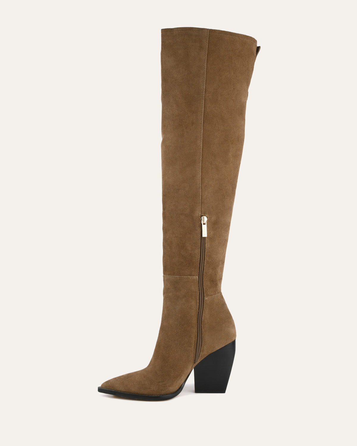 UMA OVER THE KNEE BOOTS BARK SUEDE