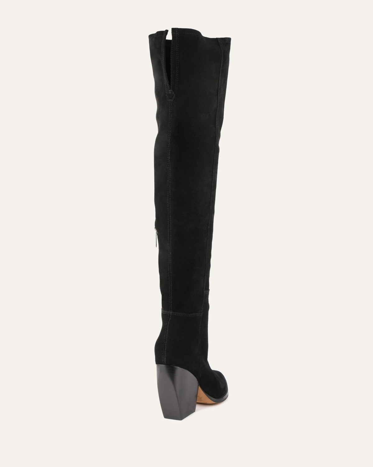 UMA OVER THE KNEE BOOTS BLACK SUEDE