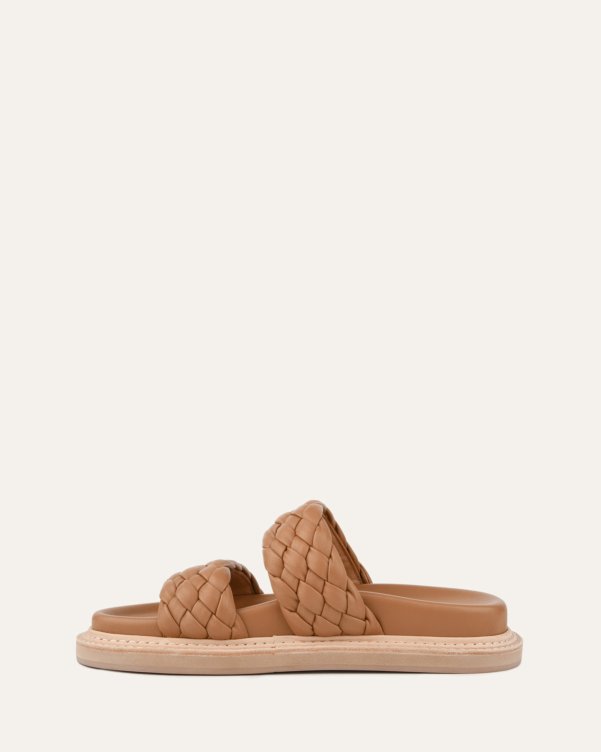 VEGA FLAT SANDALS TOFFEE LEATHER