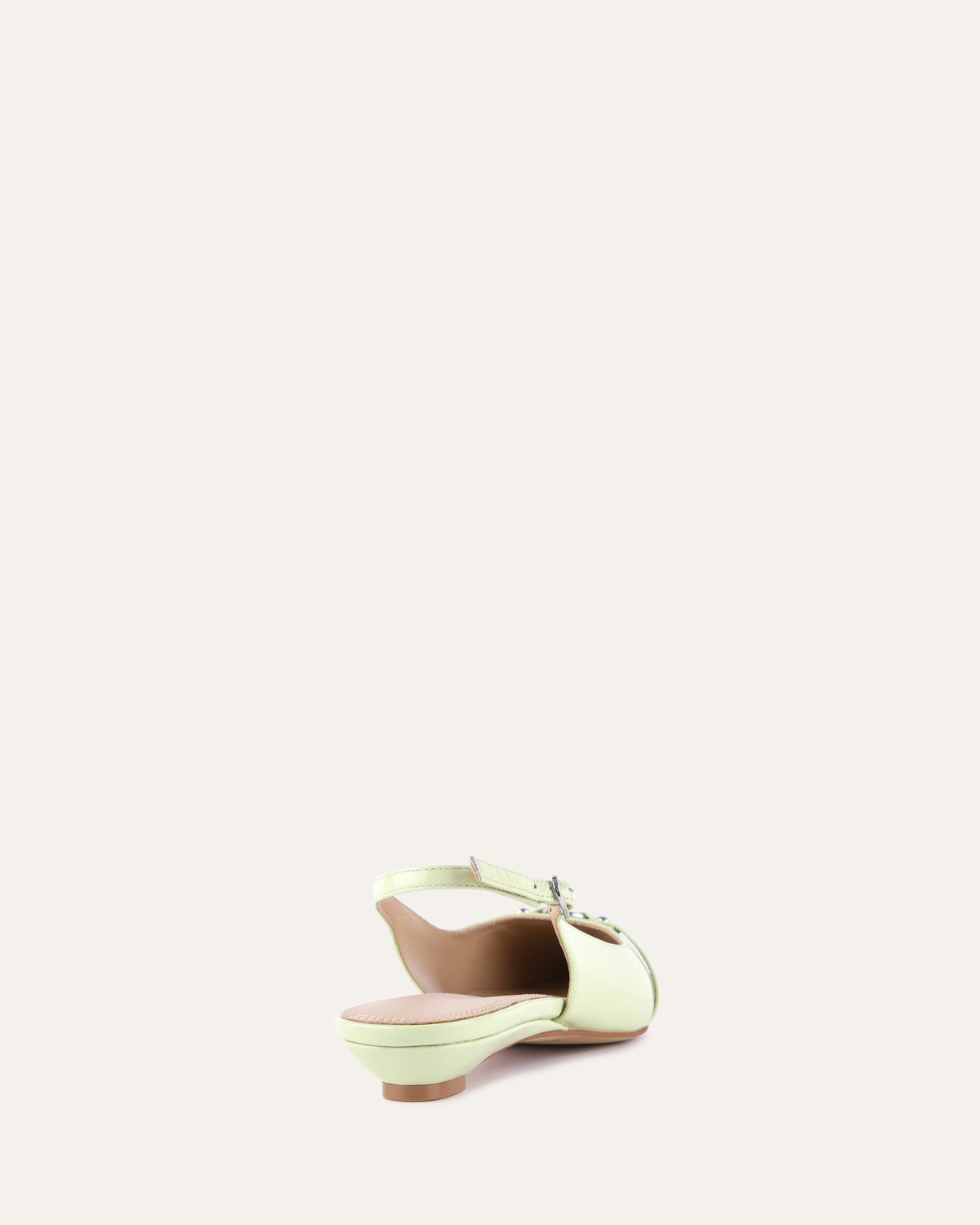 VICTORIA DRESS FLATS HONEYDEW GREEN PATENT